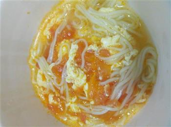 番茄鸡蛋汤面宝宝辅食的做法图解6