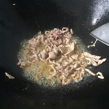 香干毛豆炒肉丝的做法步骤2