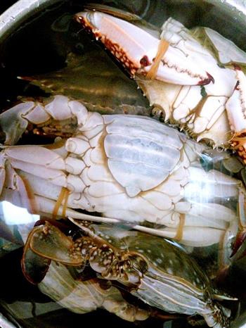 一锅出-清蒸紫苏梭子蟹&皮皮虾-附沾料的做法步骤1