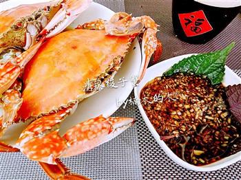 一锅出-清蒸紫苏梭子蟹&皮皮虾-附沾料的做法步骤9
