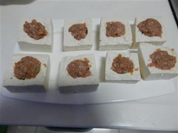 豆腐酿肉的做法步骤9