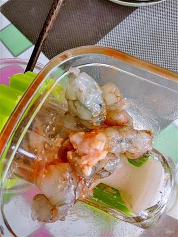百花虾滑酿香菇的做法步骤6