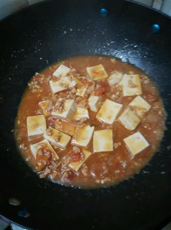 番茄肉末烧豆腐的做法步骤5