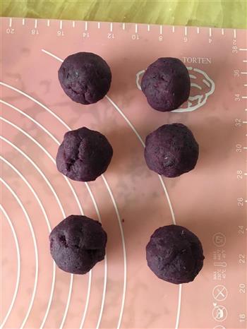 玛德琳版-蘑菇紫薯包的做法步骤3