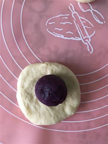 玛德琳版-蘑菇紫薯包的做法图解5