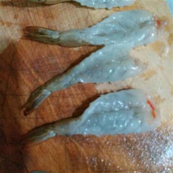 凤尾琵琶虾的做法图解2