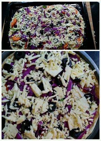 黑橄榄薄皮披萨的做法步骤9