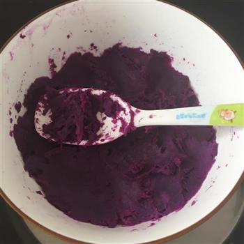 威化紫薯糯米卷的做法步骤1