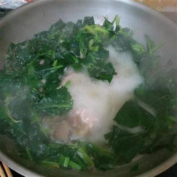 猪肝瘦肉菠菜汤的做法步骤5
