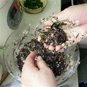 头水紫菜炸丸子的做法步骤7