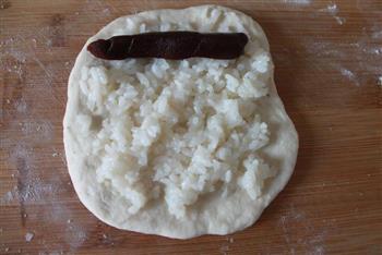 奶酪口味的糯米豆沙面包的做法步骤9