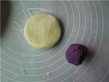 南瓜紫薯饼-金衣紫心，高颜值点心的做法图解10