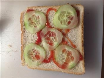 快手早餐三明治的做法图解4