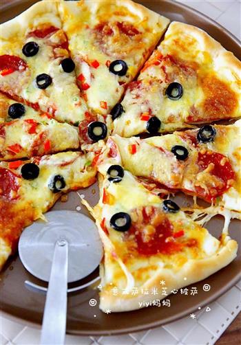 意式萨拉米芝心披萨的做法图解29