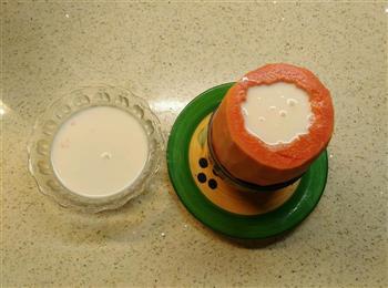 甜品木瓜牛奶冻的做法步骤5