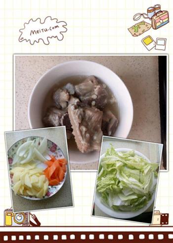 蔬菜排骨汤的做法步骤1