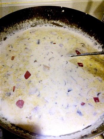 培根奶油蘑菇浓汤的做法步骤3