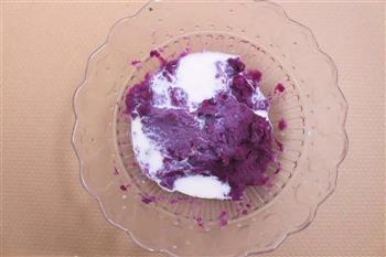 紫薯吐司卷 宝宝健康食谱的做法步骤3
