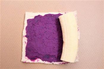 紫薯吐司卷 宝宝健康食谱的做法步骤8