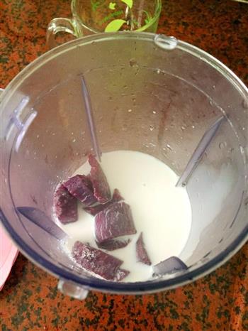 紫薯牛奶的做法步骤2