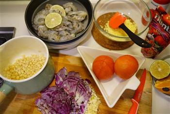 简单又美味的两款芝士焗饭-泡菜火腿焗饭&茄汁大虾焗饭的做法步骤7