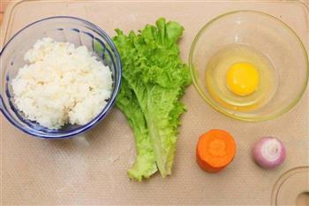 黄金蛋炒饭 宝宝健康食谱的做法步骤1
