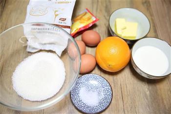 橙香海绵蛋糕的做法步骤1