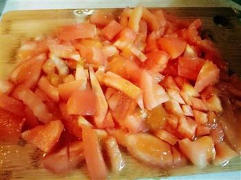 番茄蛋花汤 无油版的做法图解3