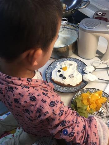 渐变奶油裸蛋糕-小朋友自制生日蛋糕的做法步骤20