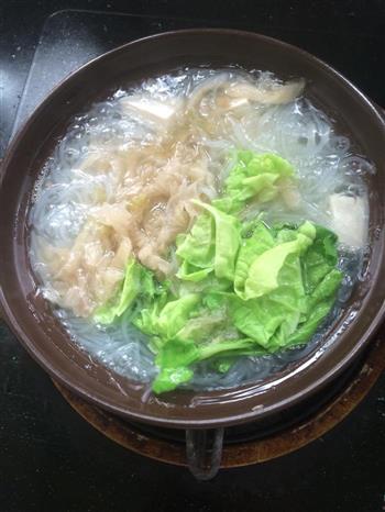 辣白菜豆腐粉丝暖锅—烩美食的做法步骤1
