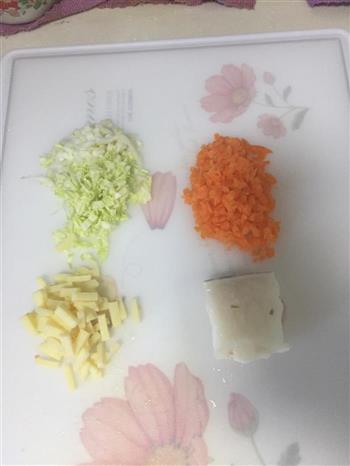 帆妈蔬菜鳕鱼奶酪饼的做法图解1
