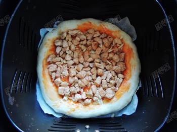 香菇鸡肉披萨的做法步骤19