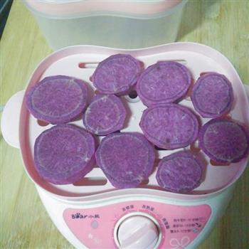 紫薯燕麦牛奶粥的做法图解1