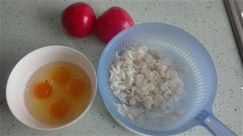 番茄虾米炒蛋的做法步骤1