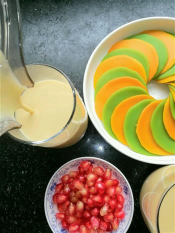 香浓玉米汁+彩色煎饼的做法步骤6