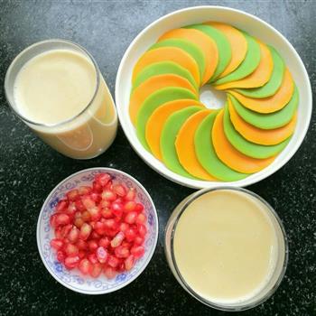 香浓玉米汁+彩色煎饼的做法步骤7