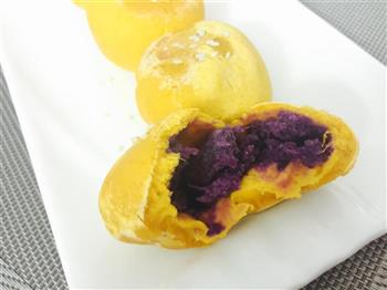 南瓜紫薯包的做法步骤2