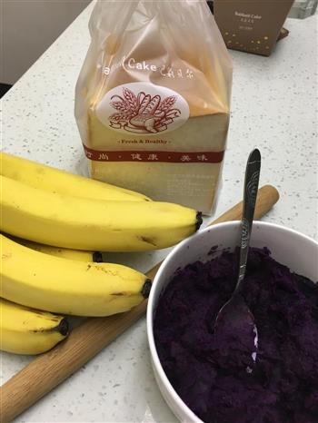 紫薯吐司卷的做法步骤1