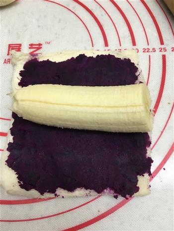 紫薯吐司卷的做法步骤3