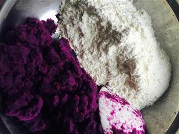 紫薯玫瑰营养馒头的做法图解4