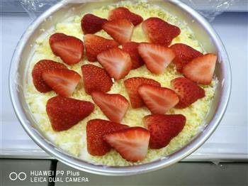 草莓雪域牛乳芝士蛋糕的做法图解14
