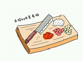 辣白菜猪肉炒饭的做法步骤2