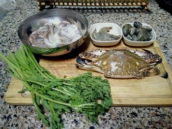 韩式海鲜汤的做法步骤1