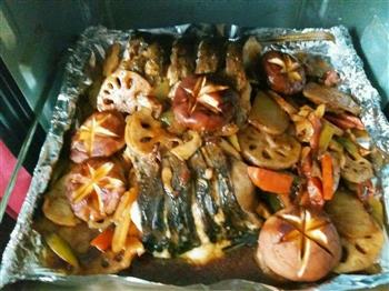 简易版家庭烤鱼的做法步骤5