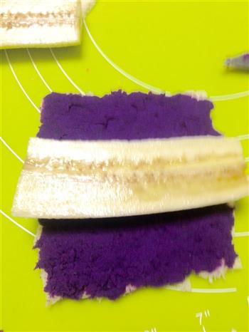 宝宝午点/香蕉紫薯吐司卷的做法步骤6