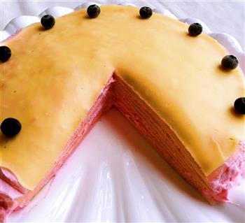 火龙果酸奶千层蛋糕的做法步骤10