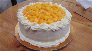 鲜芒果奶油生日蛋糕八寸的做法步骤8