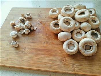 香煎双孢菇的做法图解2
