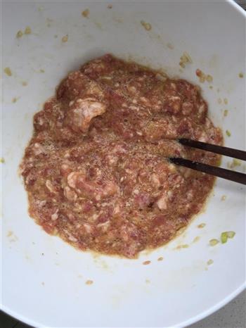 小白菜油菜猪肉丸子汤的做法步骤2