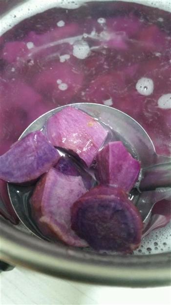 紫薯牛奶西米露的做法步骤4